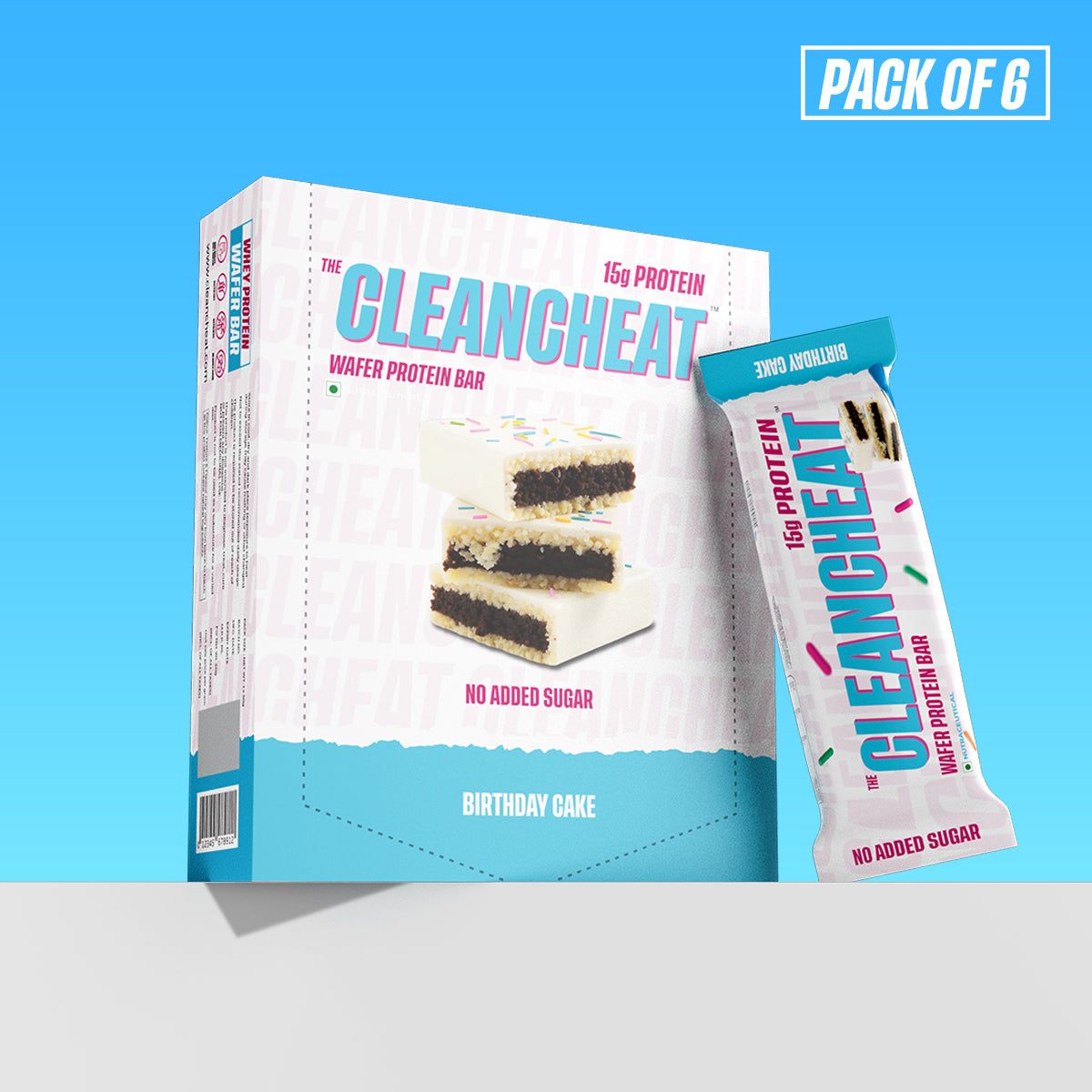Birthday cake Protein Wafer- Pack of 6