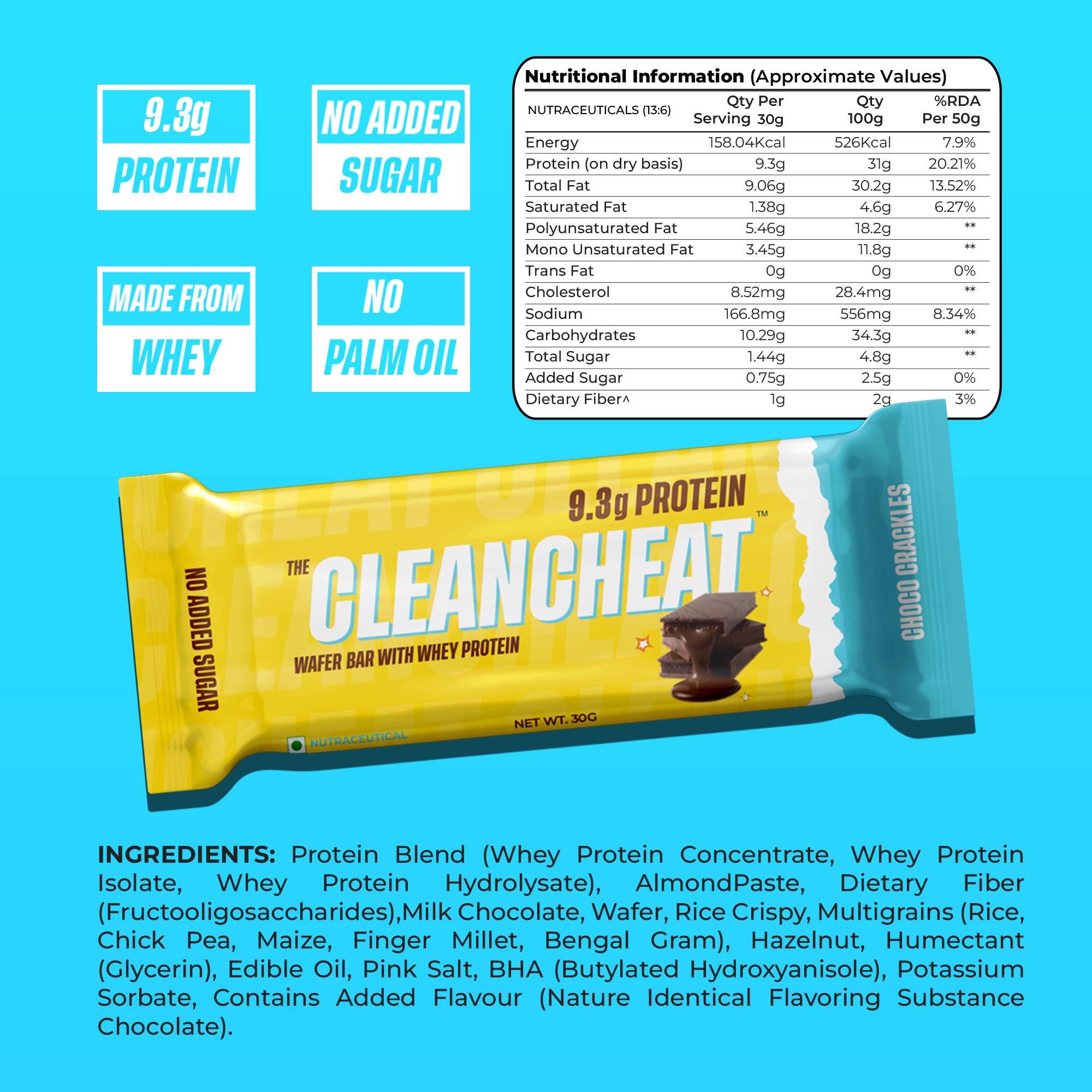 Lite Protein Wafer - Choco Crackle (Pack of 6)