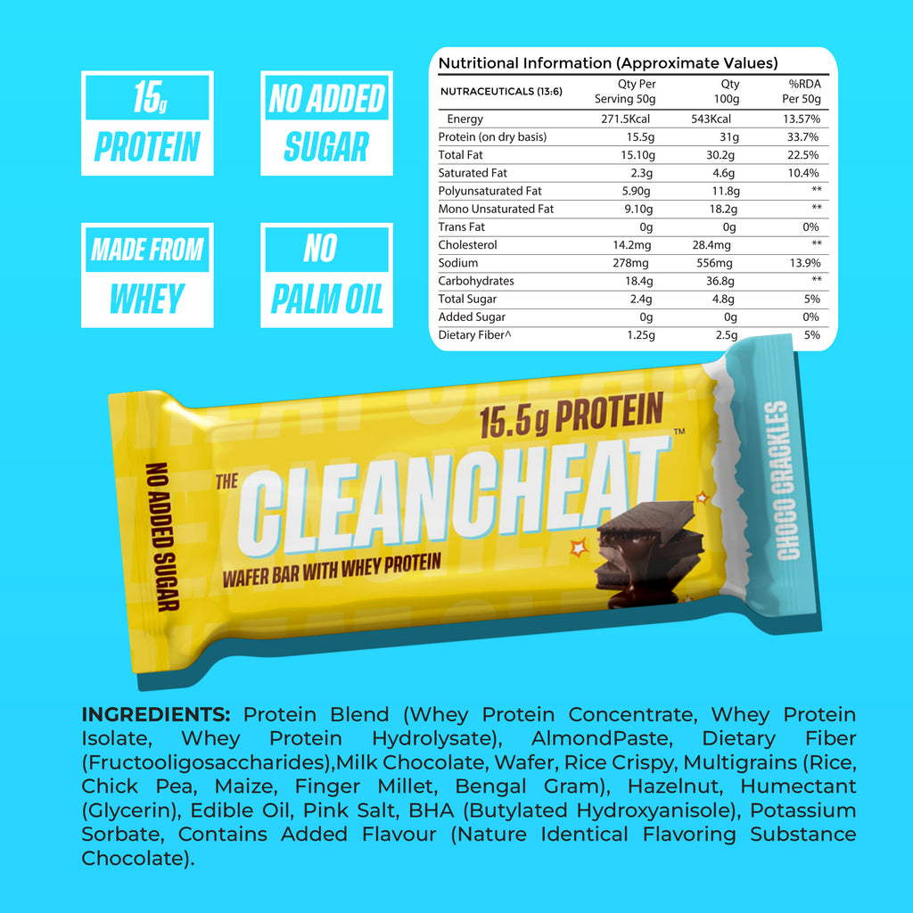 Choco Crackle Protein Wafer- Pack of 6